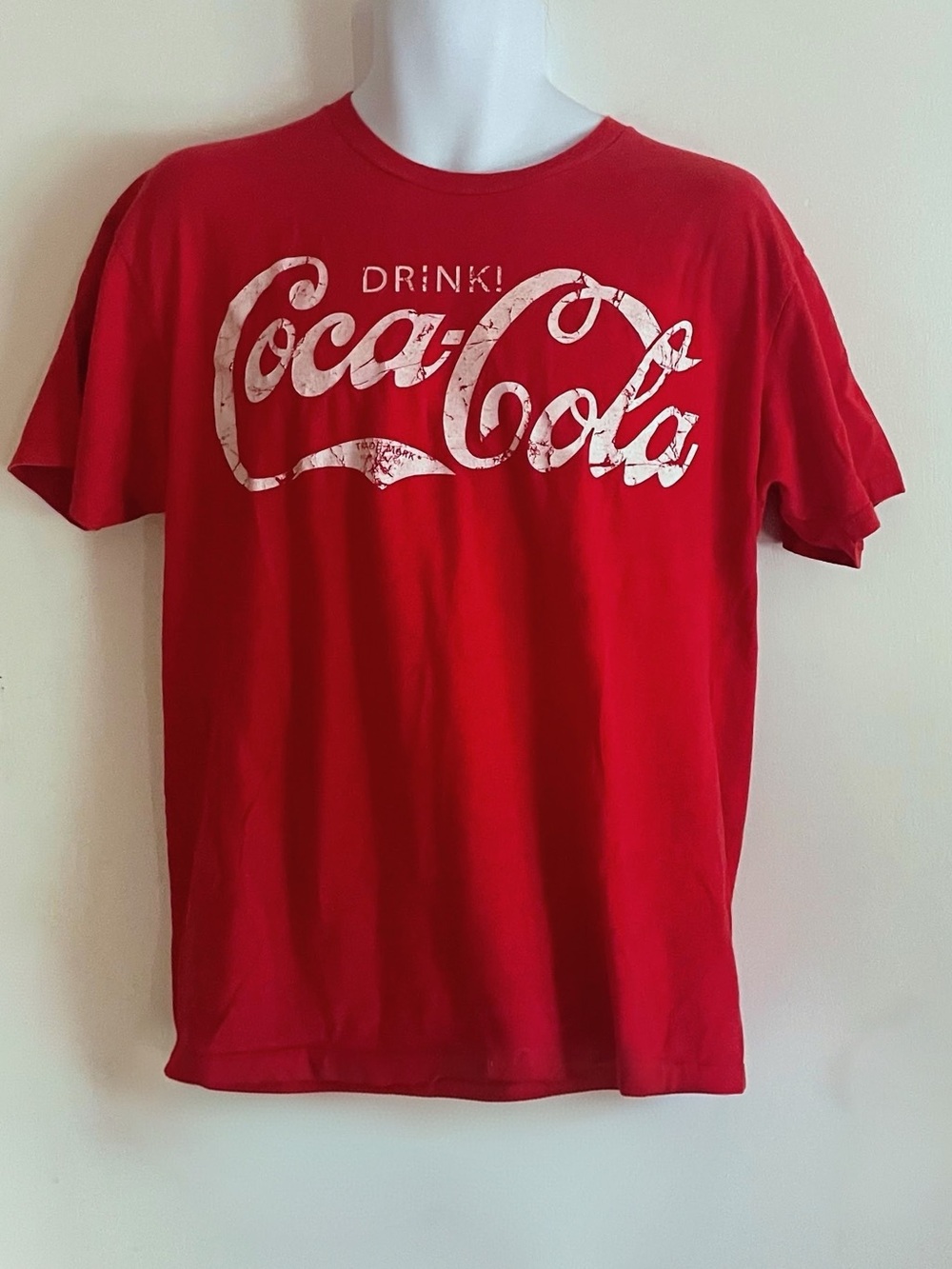Coca Cola Red Short Sleeve Tee with White Script